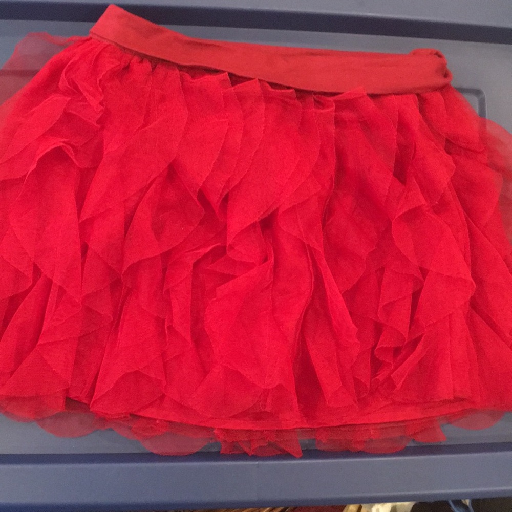 Gap Kids girl xxl (14-16) red tulle skirt